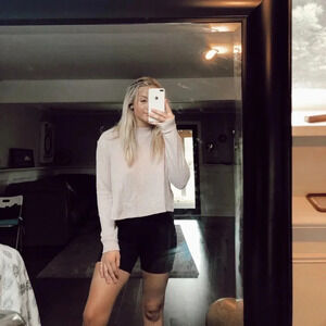 long sleeve pink top L